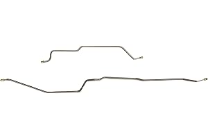 Rear Axle Brake Lines - Fits 97-06 Jeep Wrangler For Dana 35 Only w/ABS & Rear Drum - Stainless - The Stop Shop