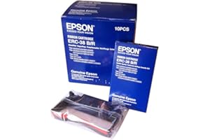 Epson ERC38BR Cash Register Ribbon Black/Red EPS ERC38BR - 10 Ribbons
