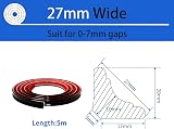 Zayejod 5M Black PVC Quadrant Trim Self Adhesive Beading 27mmx17mm Corner Edging view 2