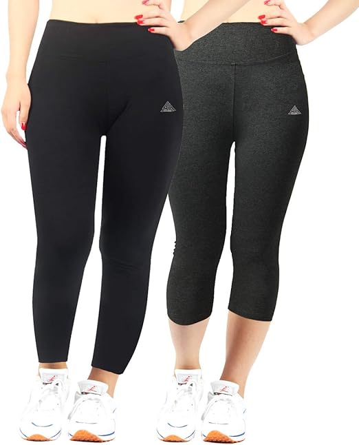 Ilovesia Damen Sport Leggings Blickdichte Yoga Traininggshose Baumwolle Grosse Grossen 44 52 Amazon De Bekleidung