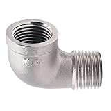 Horiznext stainless steel NPT 1/2 elbow fitting 90