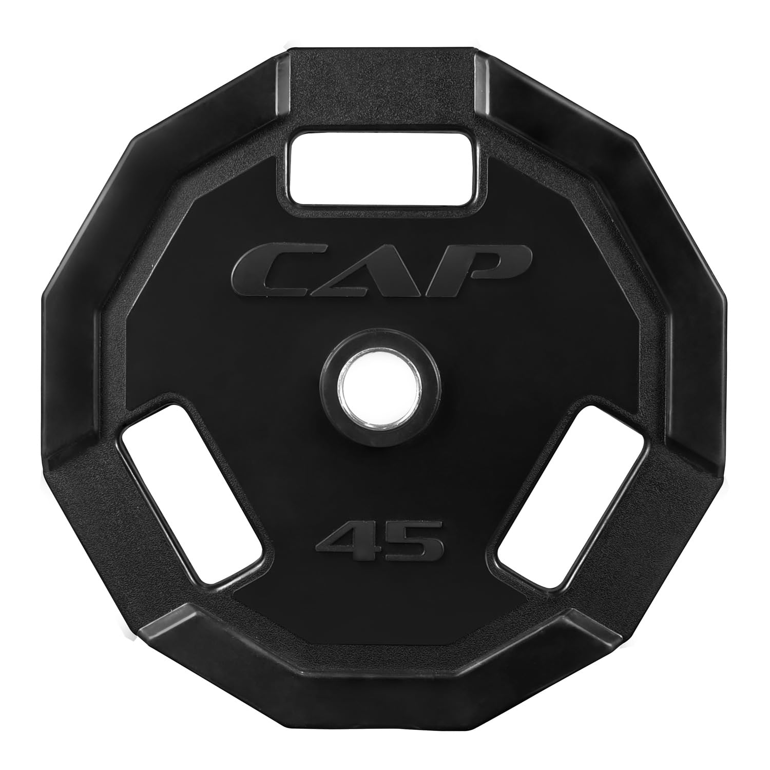 Photo 1 of CAP Barbell 45 Lb 12-Sided Rubber Coated Olympic Weightlifting Grip Plate – Single