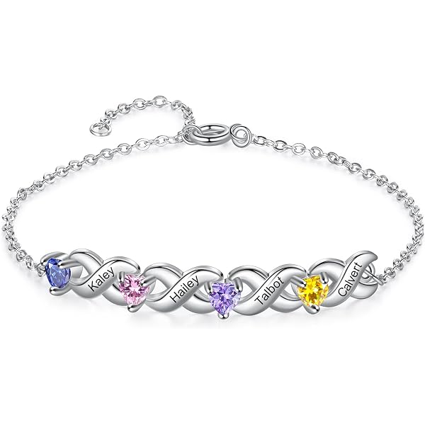 Zuremid Personalized Engraved Couple's Bracelets Set - His & Hers Matching Stainless Steel Promise Bracelets