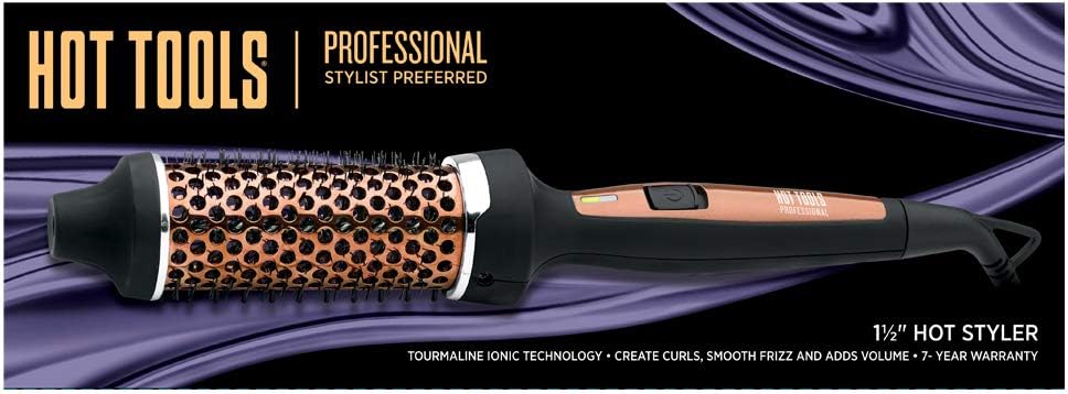 ionic tourmaline hot styler thermal hot brush