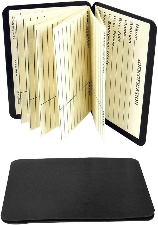 Wallet Address Book Set of 2 Keep Contact Info Handy At