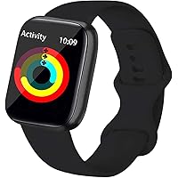 UPOLS Compatible with Apple Watch Band SE Series 6,Soft Silicone Sport Strap Replacement Band Compatible with iWatch…
