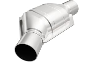 MAGNAFLOW EXHAUST PRODUCTS MagnaFlow Universal Catalytic Converter California Grade CARB Compliant 447176 - Stainless Steel 2.5in Inlet/Outlet Diameter, 11.5in Overall Length, No O2 Sensor - CA Legal Replacement