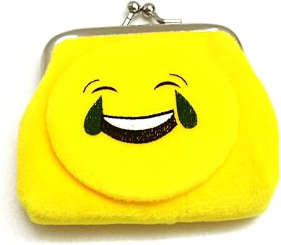 Emoji Designed Mini Coin Purse in Velvet Finish - Clutch - 2