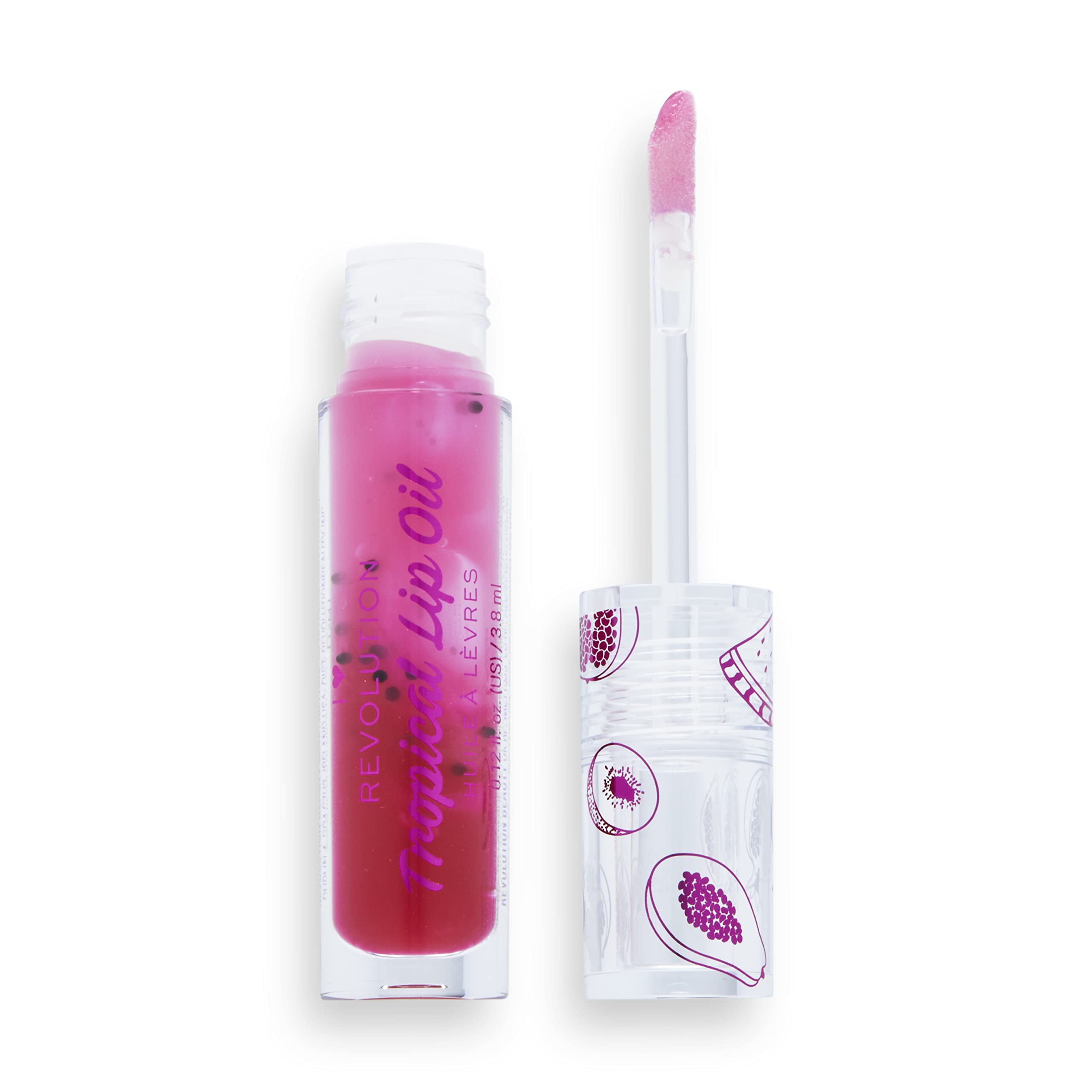 Revolution Beauty London, Tasty Tropical, Lip Oils, Pomegranate, 3.8 ml