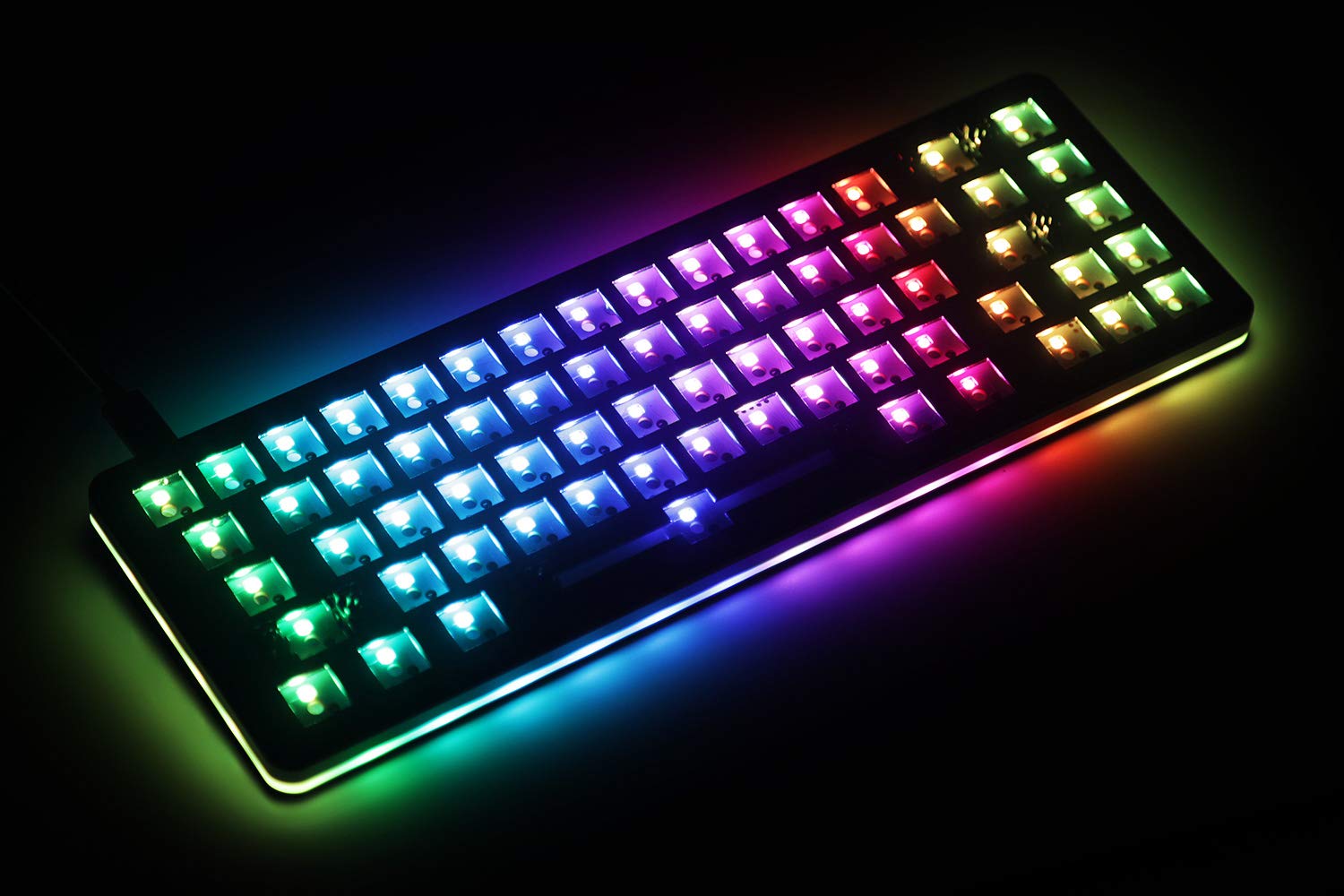 Drop ALT Mechanical Keyboard — 65% (67 Key) Gaming Keyboard, Hot-Swap Switches, Programmable Macros, RGB LED Backlighting, USB-C, Doubleshot PBT, Aluminum Frame (Barebones, Black)