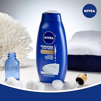 nivea nourishing care body wash with nourishing serum