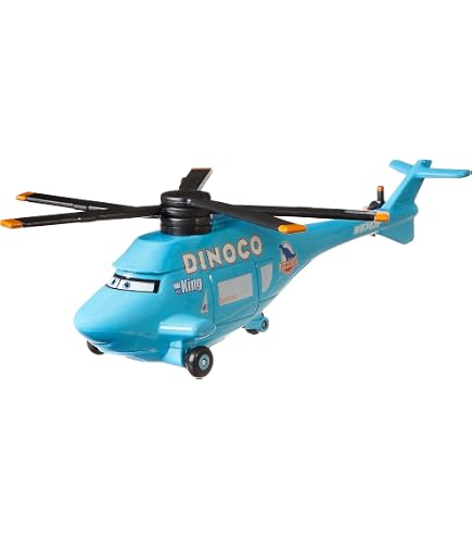 マテル　ディズニー ダイノコヘリコプター Amazon.com: Dinoco Helicopter Disney World of Cars Edition 1:55