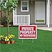 Vanitek 4 Pack Private Property No Trespassing Sign 9 x 12 Inch Weatherproof, Water Resistant, Easy to Mount, Durable Ink, Indoor and Outdoor Keep, for Home Safety & Privacy