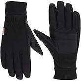 Carhartt Men's Wind Fighter Thermal-Lined Fleece Touch-Sensitive Knit Cuff Glove
