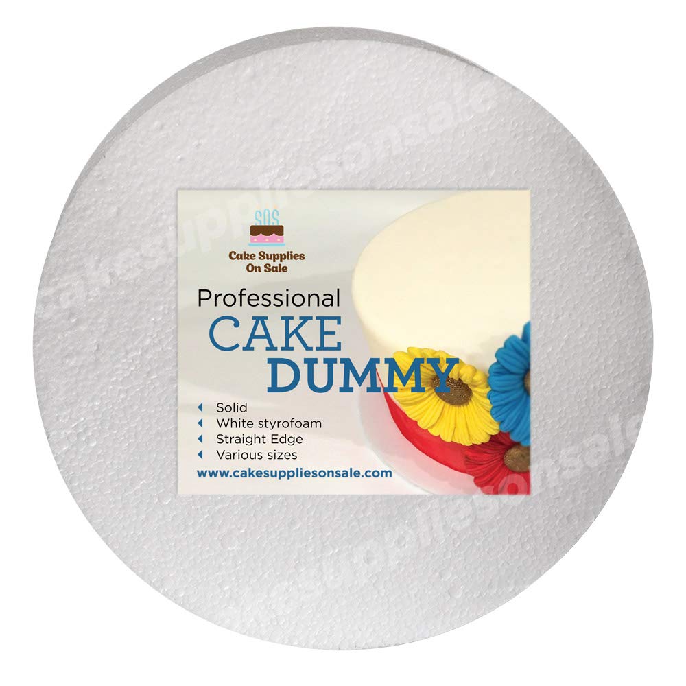 10" Round Cake Polystyrene Modelling Dummy 3" Deep