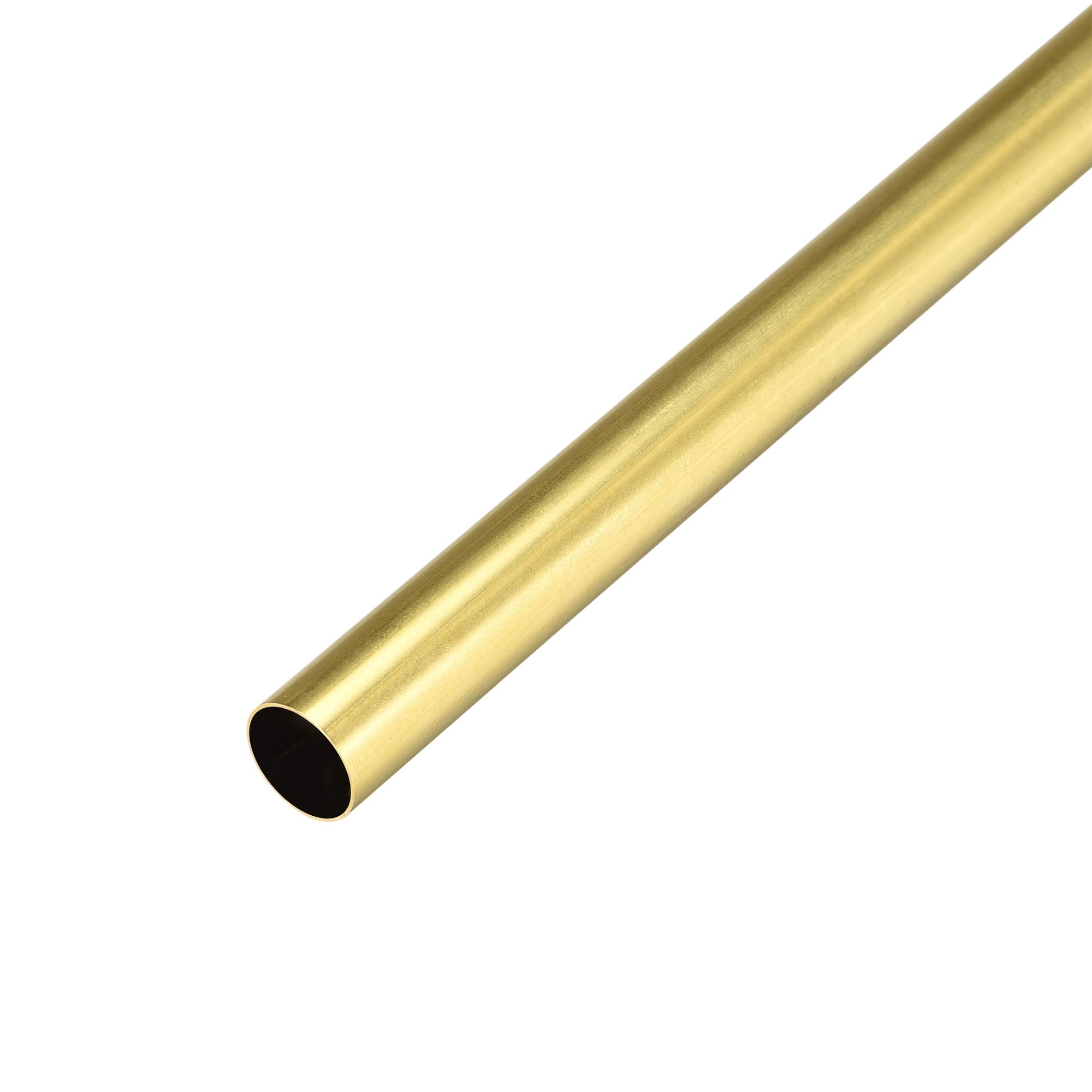 uxcell Brass Round Tube 300mm Length 15mm OD 0.5mm Wall Thickness Seamless Straight Pipe Tubing