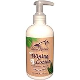 Island Topicals Wiping Lotion | Experience Clean | The Cleaner Way to use Toilet Paper | 8 Fl Oz Bottle (Unscented)