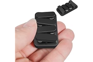 WSHWXY Metal Fidget Slider EDC Fidget Clicker Fidget Toys Adults (Matte Black)