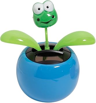 Leoie Solar Dancing Flower - Frog (Colors May Vary)