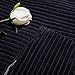 Home Brilliant Fall Decor 12x20 Pillow Cover Rectangle Striped Corduroy Solid Cushion Cover Throw Oblong Pillowcase for Lumbar, 12 x 20, Black