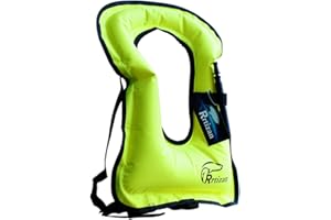 Rrtizan Children Portable Inflatable Life Jacket Snorkel Vest,Swimming Life Vest for Boys & Girls