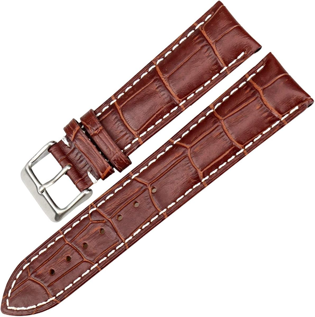 Leather Watchband 19mm 20mm 22mm Brown Watch Strap Bracelet Watch