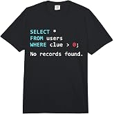 SQL Query Funny SQL Database Admin Programmer Comfort Colors Adult Heavyweight T-Shirt