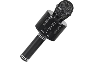 Dodosky Toys for Kids Age 3 4 5 6 7 8 9 10, Karaoke Microphone with Bluetooth Singing Toys for Girls Birthday Gifts for 9 10 11 12 Year Old Kids Stocking Stuffers for Girls Boys 4-12 - Black