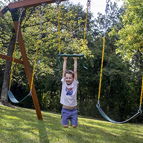 Gorilla Playsets 010005AP Mountaineer Wooden Swing Set with Two