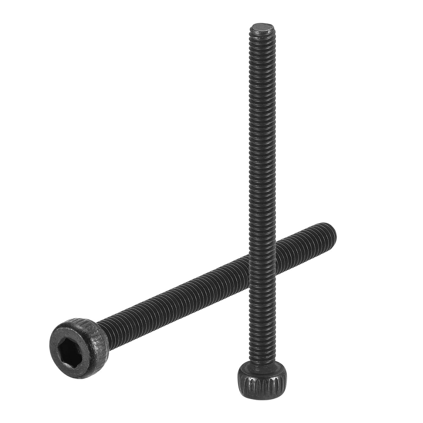 uxcell Hex Socket Bolts (M2.5-0.45x32), Grade 12.9 Carbon Steel Hex Socket Drive Screws, Black, 50 Pcs