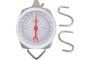 Industrial Hanging Spring Dial Scale - 220lbs Weight Capacity for Kitchen and Mechanical Use