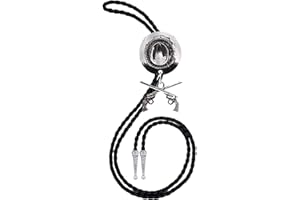 HLYMPONY Vintage Bolo Tie for Men Western Cowboy Cowgirl Rodeo American Flag Eagle Bolo Tie for Women