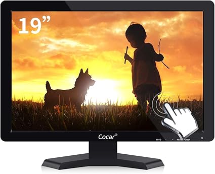 Amazon 19インチ タッチスクリーン Cocar ディスプレイ ワイドスクリーン 液晶モニター Windows Pos適用 Tft Led Lcd Vga Usb Cocar パソコン 周辺機器 通販