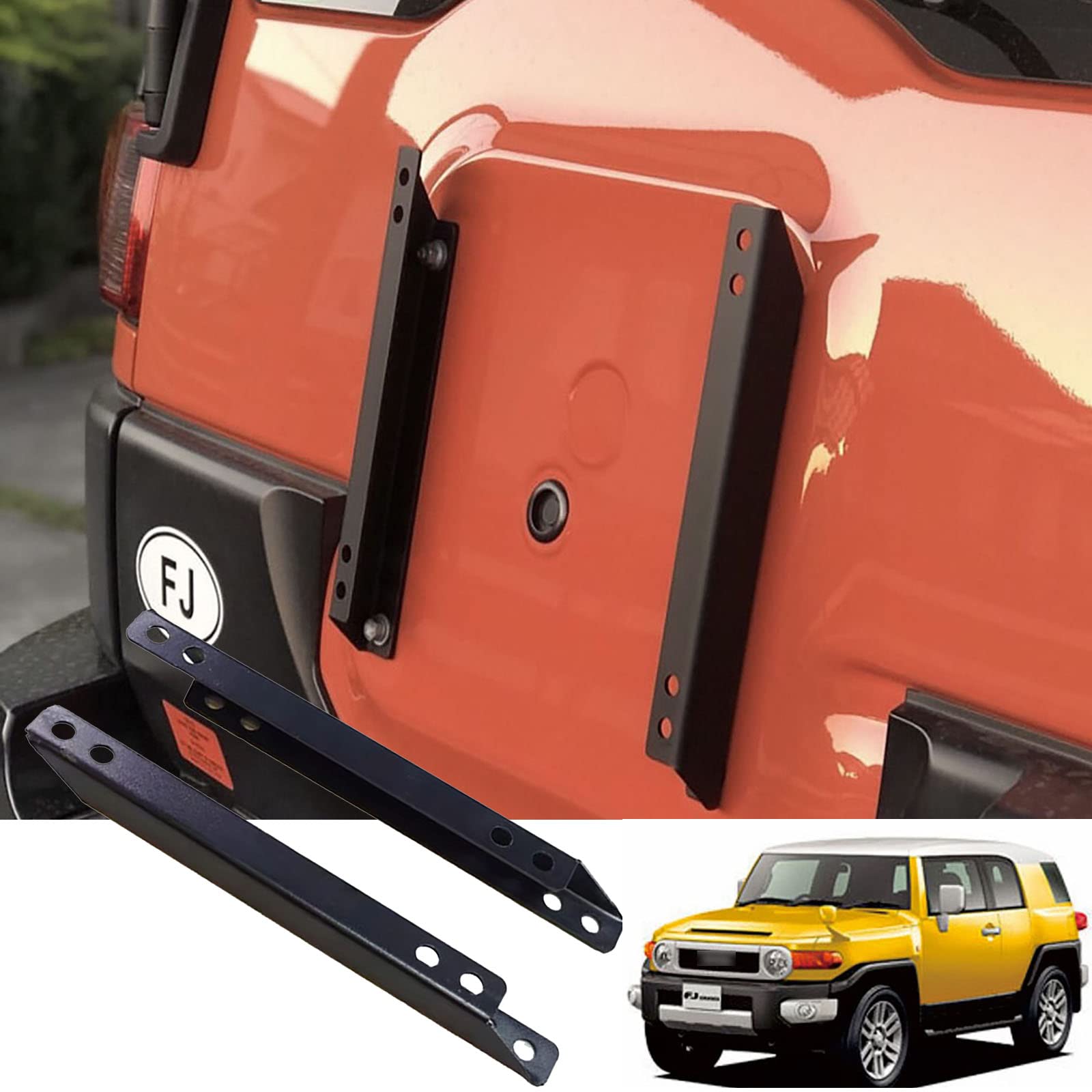 Photo 1 of Aosseiye Spare Tire Carrier Spare Tire Mount Compatible with 2007-2022 Fj Cruiser Spare Tire Reinforcement Bracket