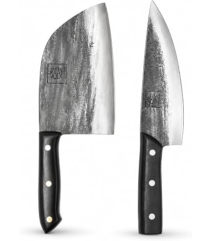 Amazon.com: COOLINA Knife Set – Promaja Hand-Forged Butcher Knife