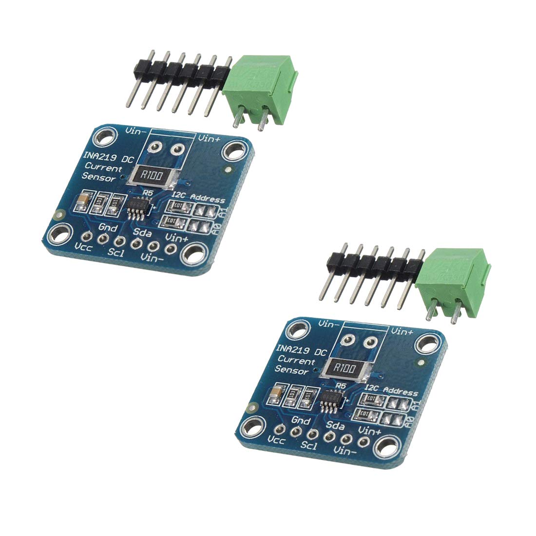 2pcs INA219 DC Current Sensor Voltage Test Module Breakout Board I2C