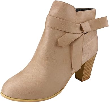 pointed mid heel boots