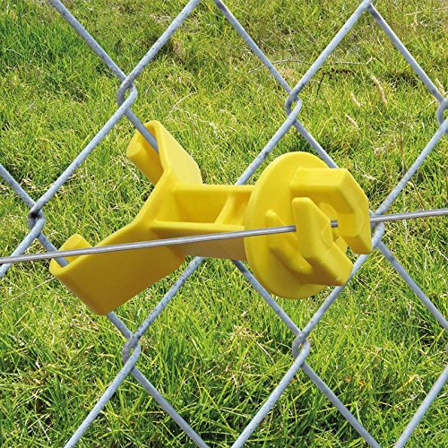 How to add an electric hot wire to top of chain link fence