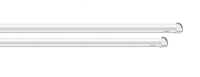 Crompton LDLTR18-CDL 18-Watt Lite Ray LED Batten (Pack of 2, White Gray)