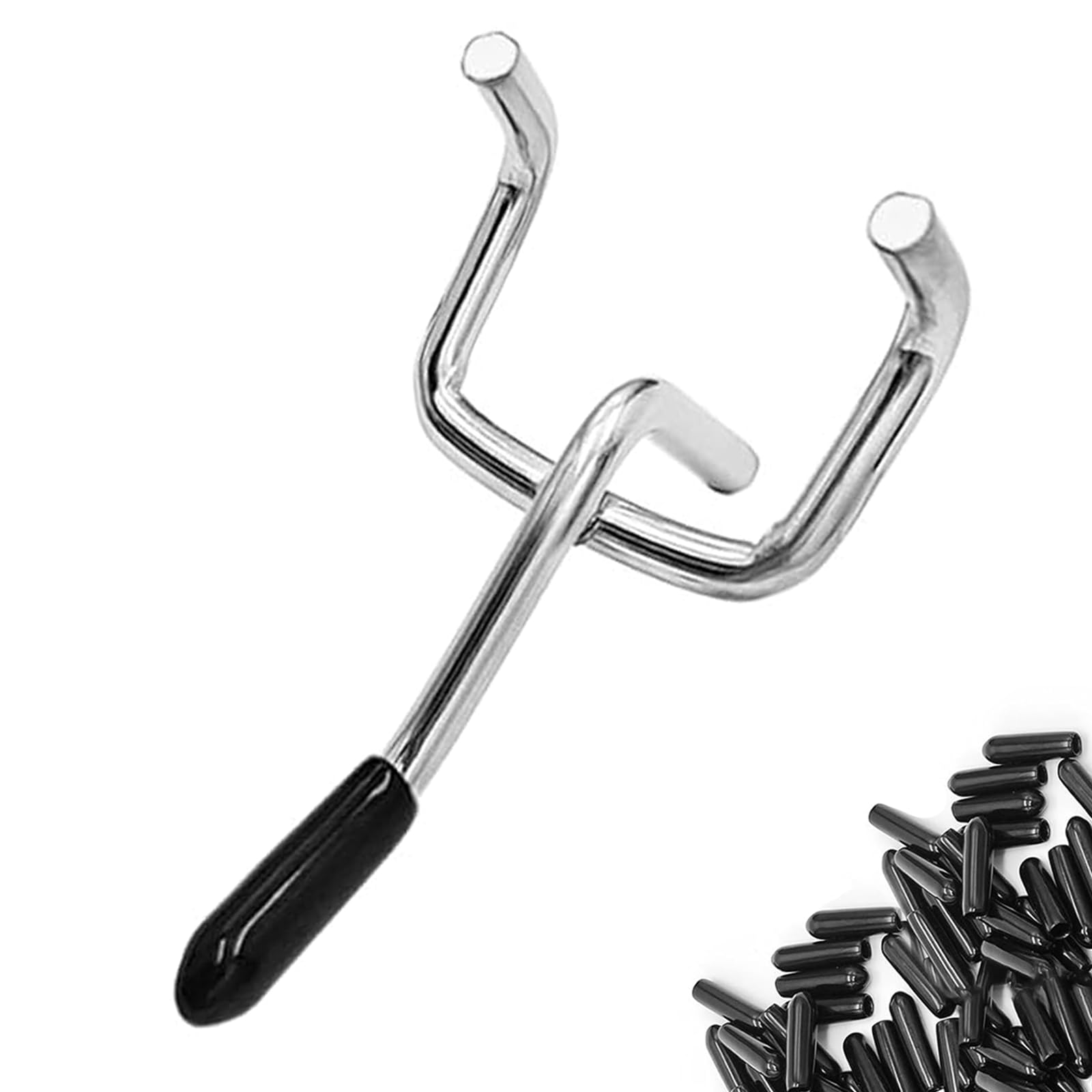 Nivithi 55PCS 5cm Pegboard Hooks,2.5cm Hole Pitch,Metal Pegboard Accessories,Peg Board for Tools,Peg Boards for Walls,Panel Display Hooks for Retail Store,Supermarket,Garage