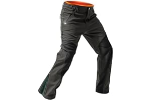 Moosehill Men's-Snow-Ski-Pants Waterproof-Fleece-Lined-Softshell for Winter Outdoor with Zippered Bottom Legs