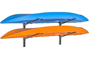 Ultrawall Kayak Storage Rack, Adjustable Wall Mounted Kayak Holder for Garage, Heavy Duty Kayak Hanger for Canoe, Paddleboard, Indoor & Outdoor Use