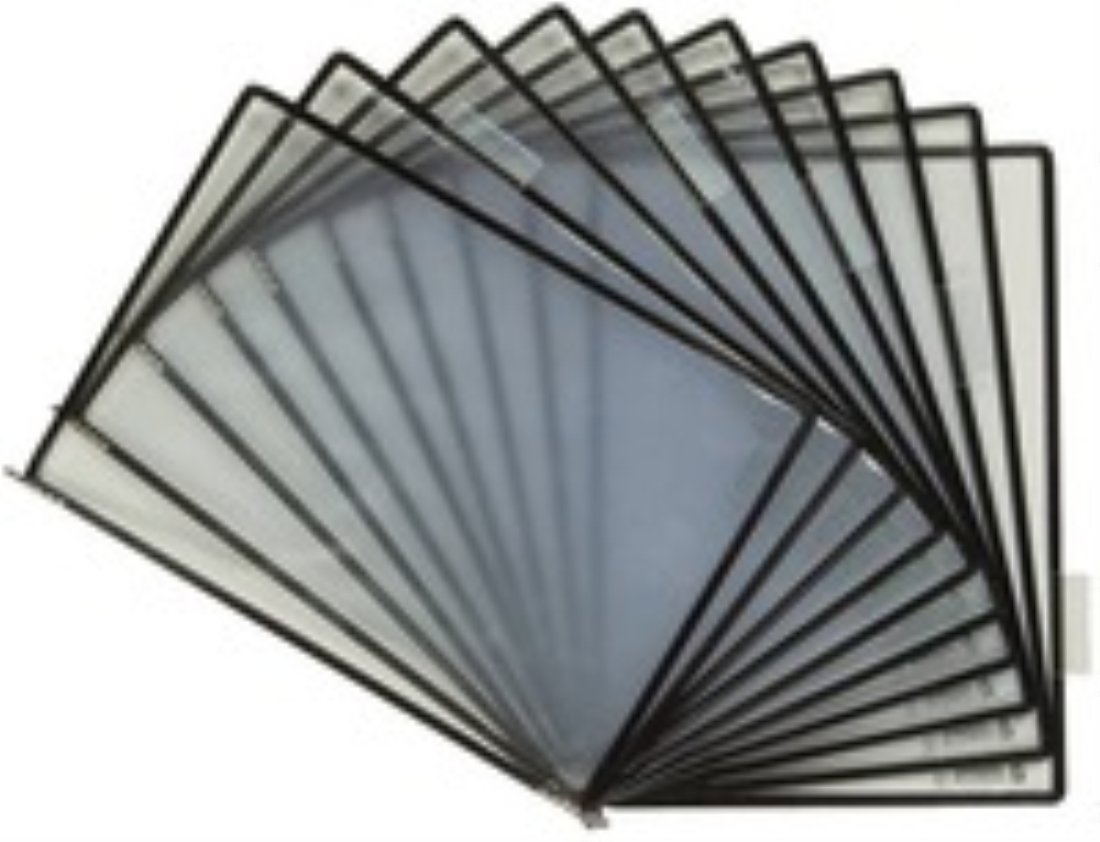 Tarifold Sterifold Pockets PVC Clear Anti-microbial Pivoting for Display System A4 Black Ref TAA114507 [Pack of 10]
