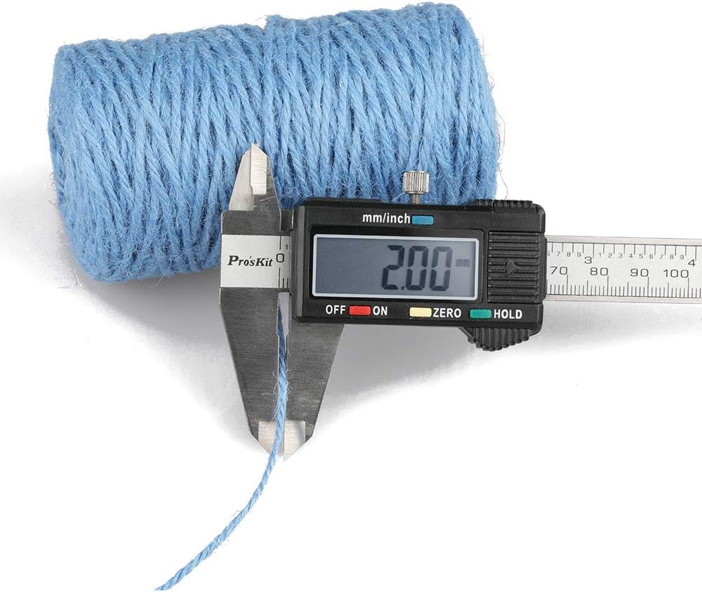 KINGLAKE 328 Feet Natural Jute Twine Best Arts Crafts Gift Twine Christmas Twine Durable Packing String : Office Products