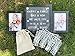 Emeyart Felt Letter Board 10x10 Changeable LetterBoards with White Letters, Additional Symbols and Emojis, Message Board Include Black Picture Frames, Felt Boards Wall Mount or Tabletop Stand Display