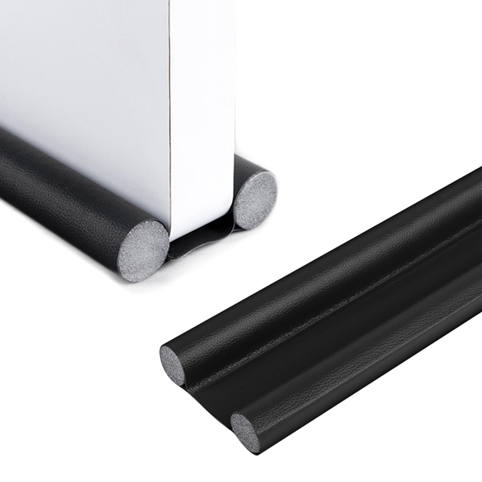 AUTUCAU Under Door Draft Stopper 37 inches Adjustable Insulation Double-Sided Sound Proof Door Air Draft Blocker for Noise Light Smell Stopper,Upgraded Version