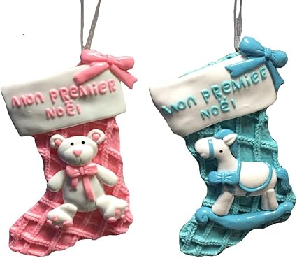 1 Deco De Noel A Suspendre Mon Premier Noel Botte Cheval 10 Cm Amazon Fr Cuisine Maison