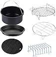 GoWISE USA Standard 6-Piece Air Fryer Accessory Kit for 2.75-4 Quarts, Small, Universal