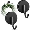 OUTXE Suction Cup Wreath Hanger, Upgraded Reef Hook | for Front Door/Glass Window/Over Door, Christmas/Thanksgiving/Halloween