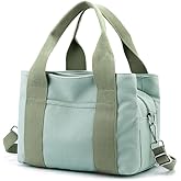 Tuobo Canvas Tote Bags for Women Shoulder Hobo Bags Handbags Purse Big Satchel Purses Multi-pockets Casual Work Bags 2023